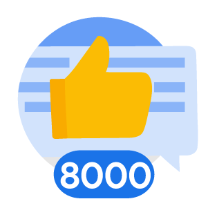 Likes Received 8000