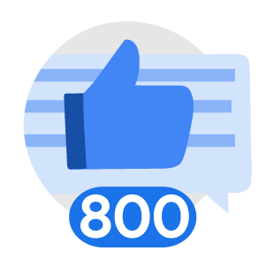 Likes Given 800